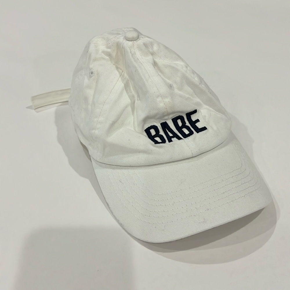 Babe Rose Baseball Cap White